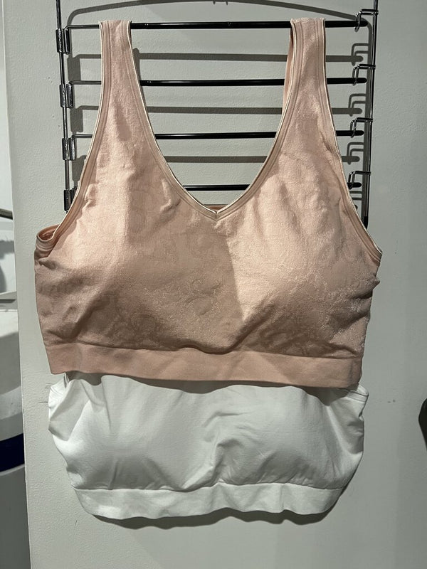 R45 Lrg ROSE/GRAY Anybody Set/2 seamless bras – Selective Seconds Resale