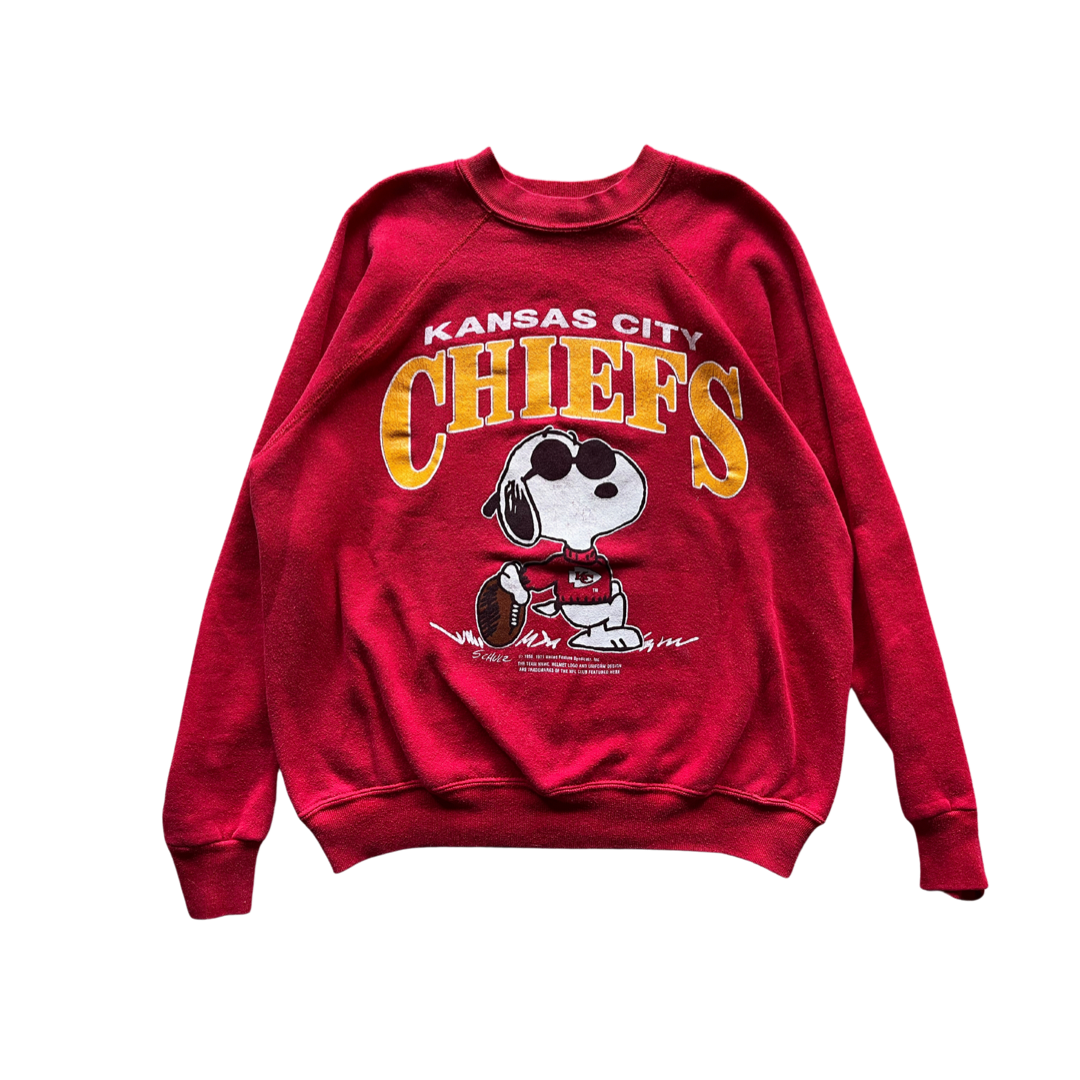 WESTSIDE STOREY VINTAGE  VINTAGE 1993 JOSTENS SNOOPY CHIEFS SWEATSHIR -  Westside Storey