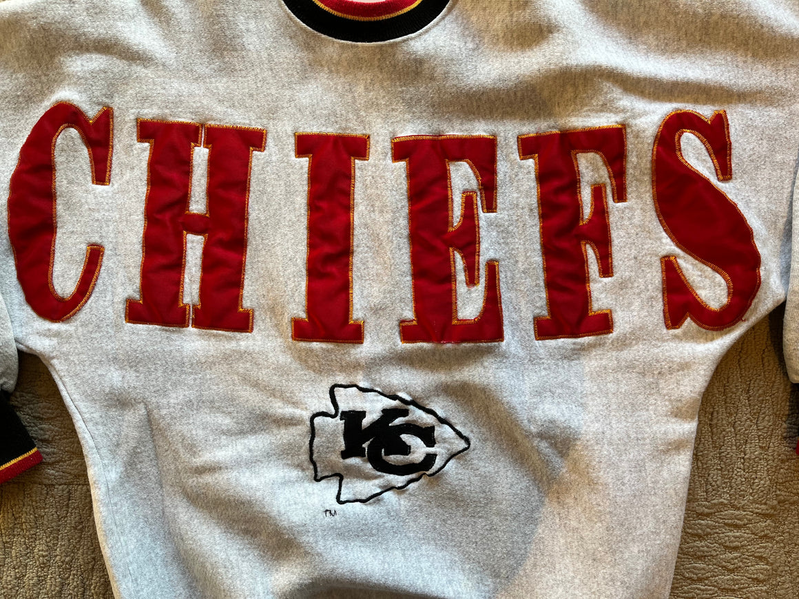 Vintage 1996 Kansas City Chiefs Sweatshirt Size L Large Galt Sand