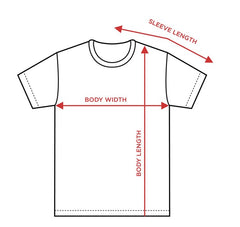 Mockup showing how to measure your streetwear and anime clothing using the Catori size guide
