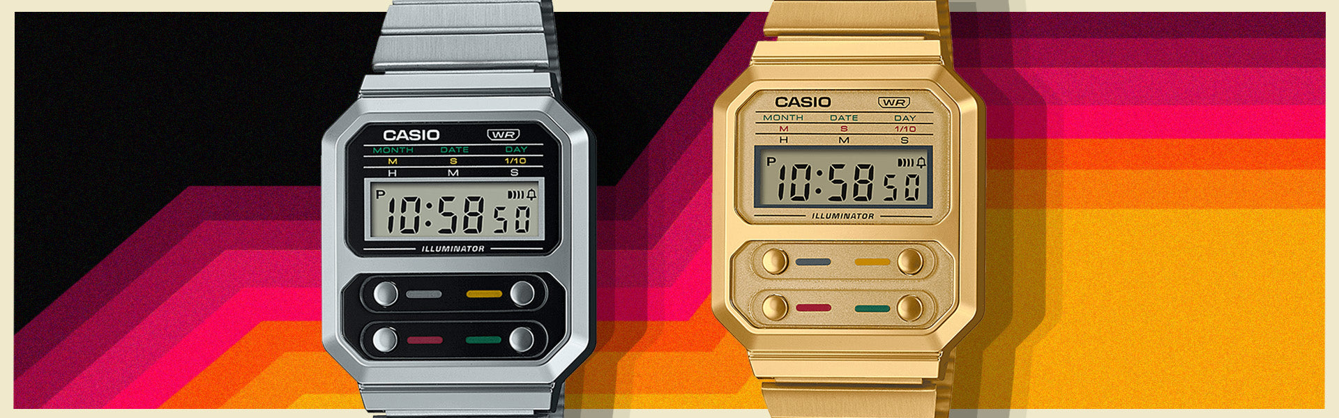 Casio F100 Classic Unisex Gold Watch A100WEG-9AEF from WatchPilot™