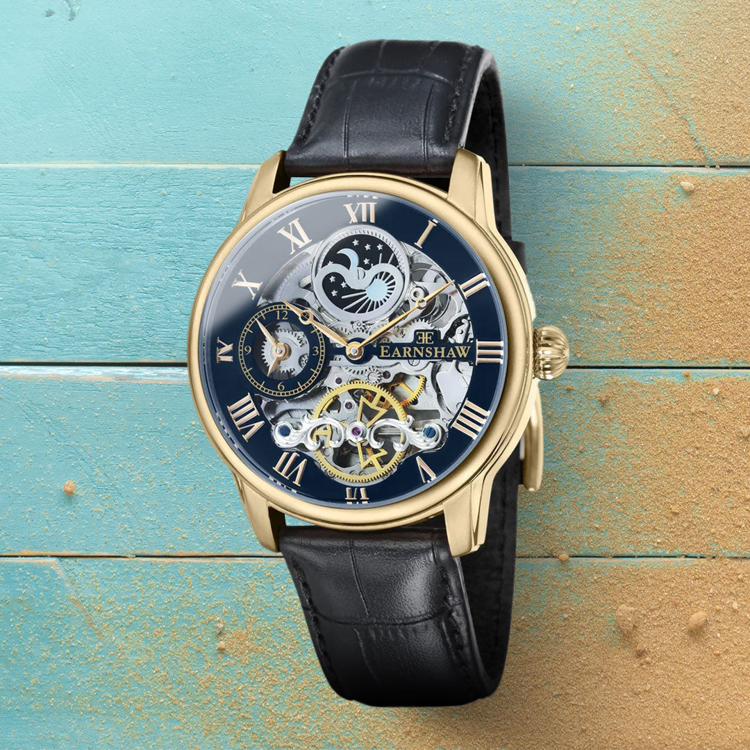 Thomas Earnshaw Black Longitude Automatic Watch - £190.00