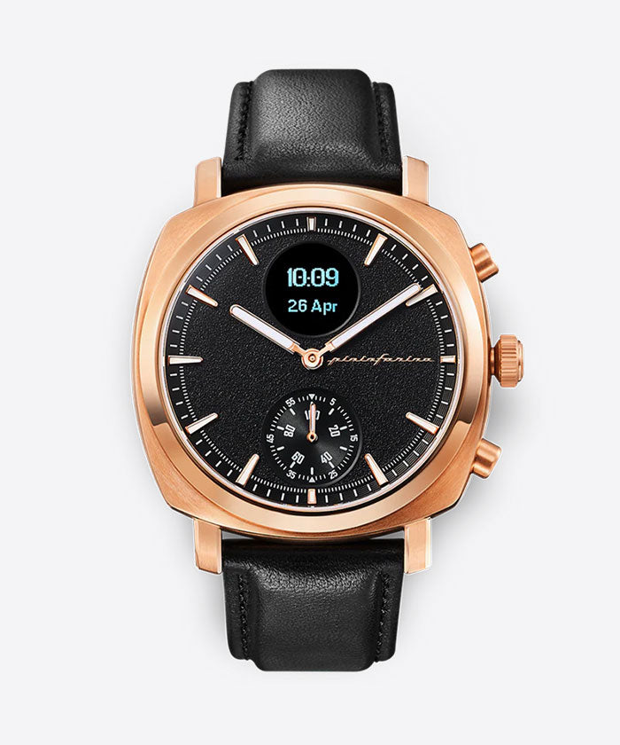 Pininfarina Senso Hybrid Men's Sunburst Rose Gold Smartwatch