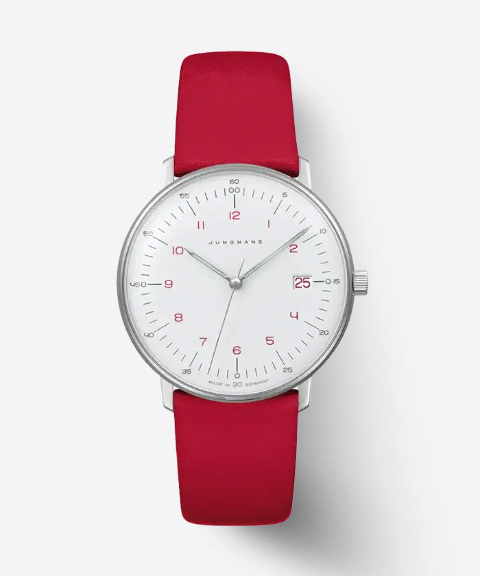 Junghans Max Bill ladies red watch