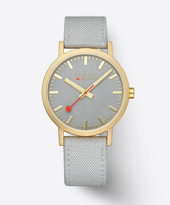 Mondaine Classic Unisex Grey Watch 