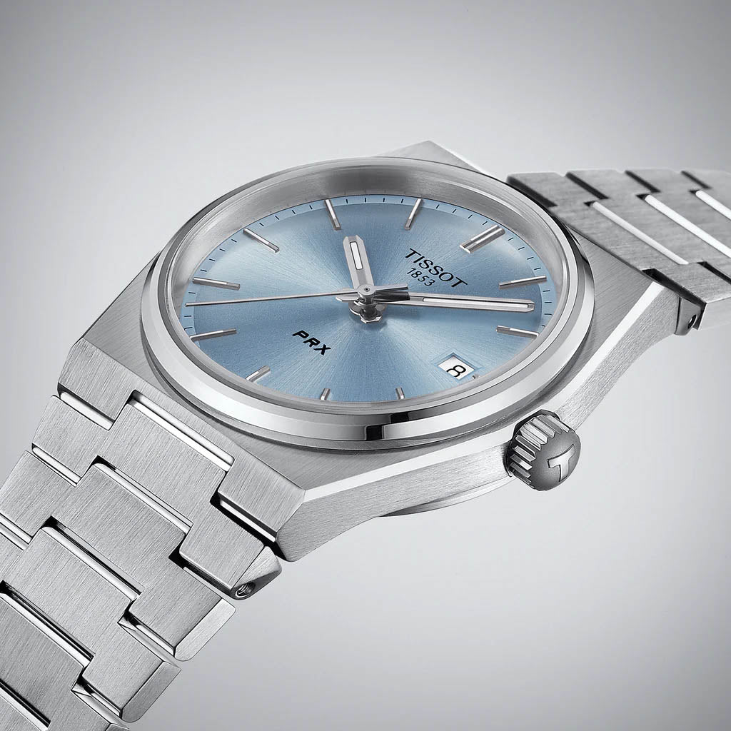 Tissot Prx 35Mm Unisex Light Blue Watch - £320.00