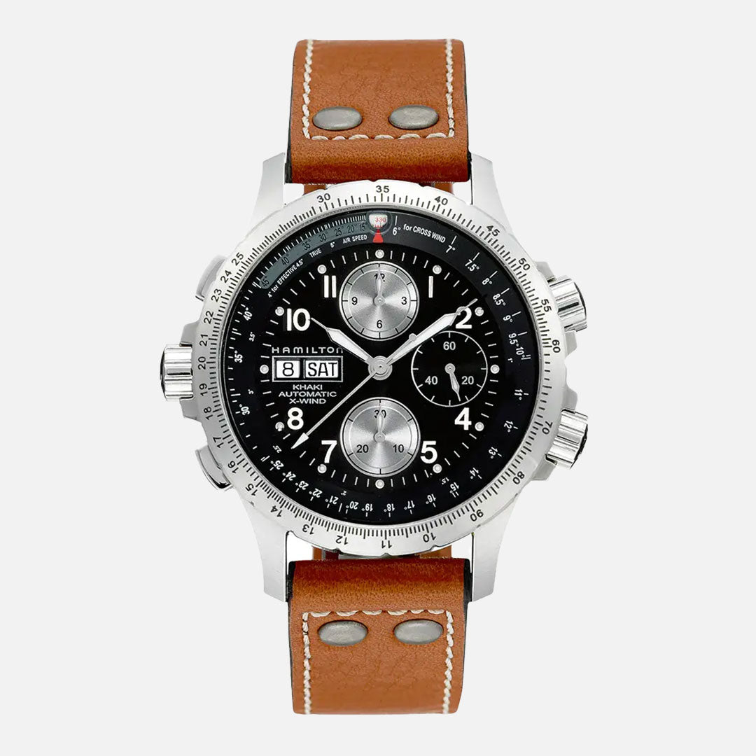 Hamilton Khaki Aviation XWind Auto Chrono Men's Brown Watch - £1595