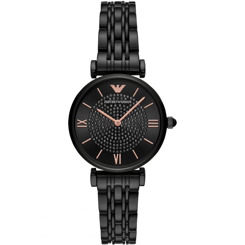 armani ladies black watch