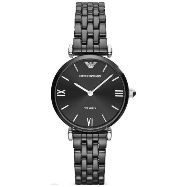 womens armani watch black