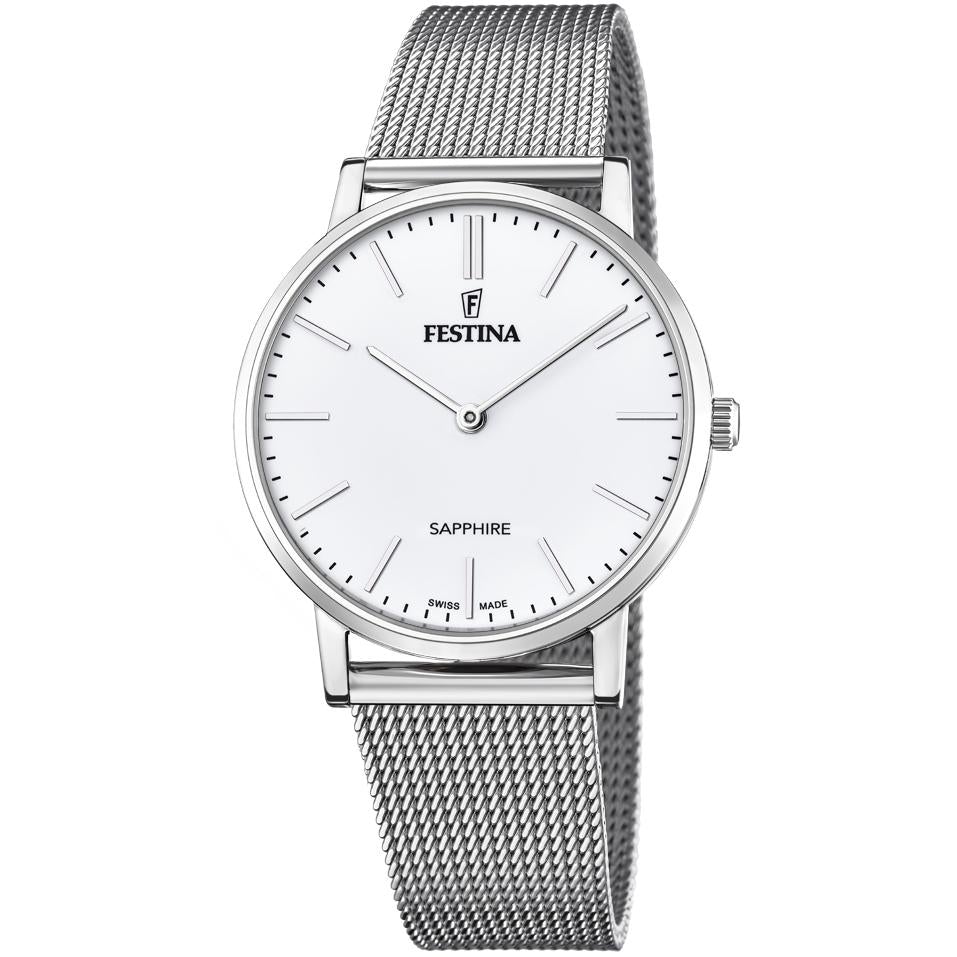 Festina F20014/1 Men's White Swiss Made Watch from WatchPilot