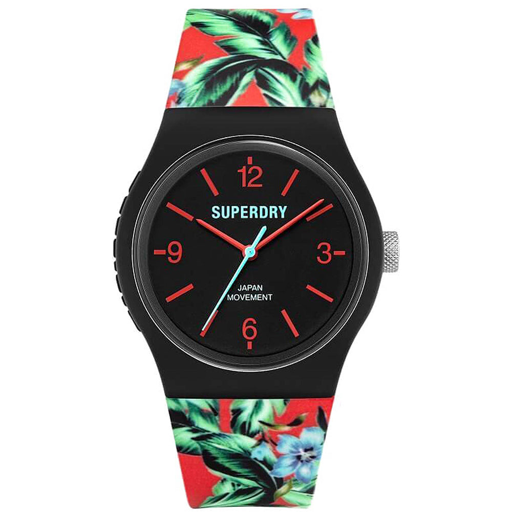 Ladies Urban Tropic Floral Multi-Coloured Rubber Strap Superdry