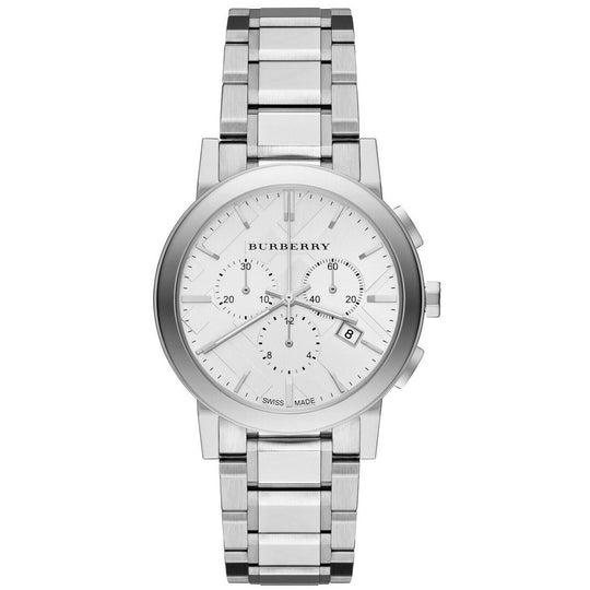 burberry watch men silver