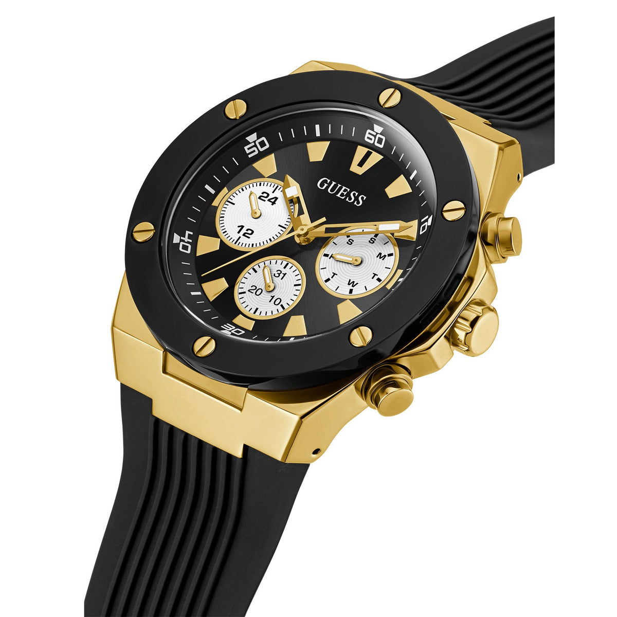 Guess GW0057G1 Men's Poseidon Black Watch from WatchPilot™