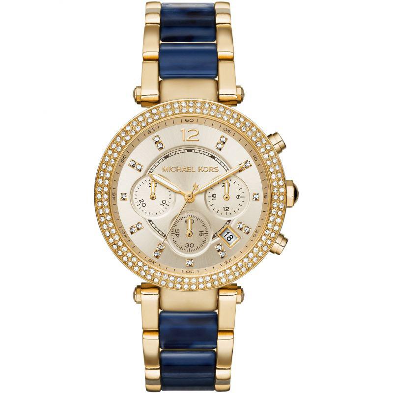 NWT Michael Kors Womens Chronograph Bradshaw Ocean Blue Watch MK6488 250  796483326477  eBay  Michael kors blue watch Blue watches Watches women  michael kors