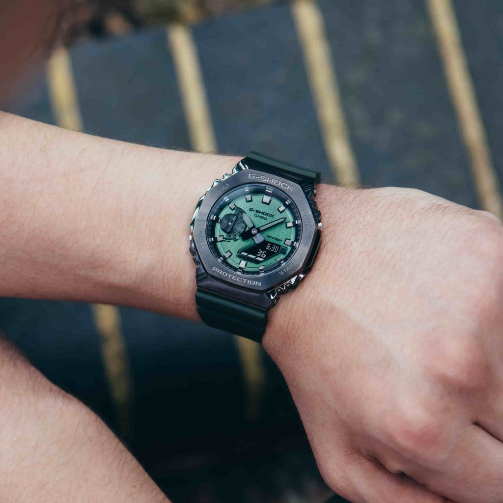 Casio G-Shock Men's Green Watch GM-2100B-3AER from WatchPilot™