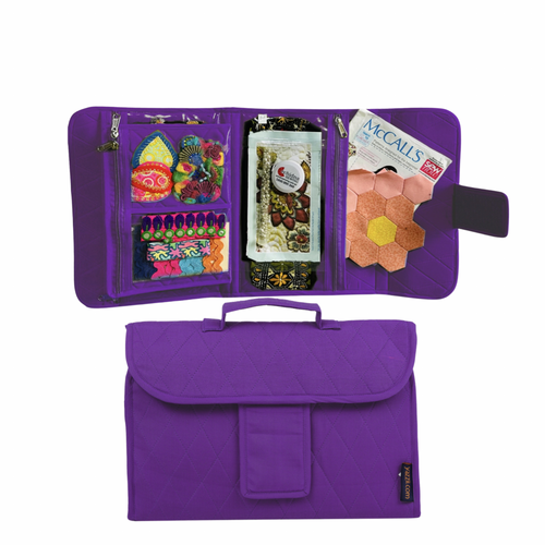 Yazzii Craft Box - Fabric Top Purple