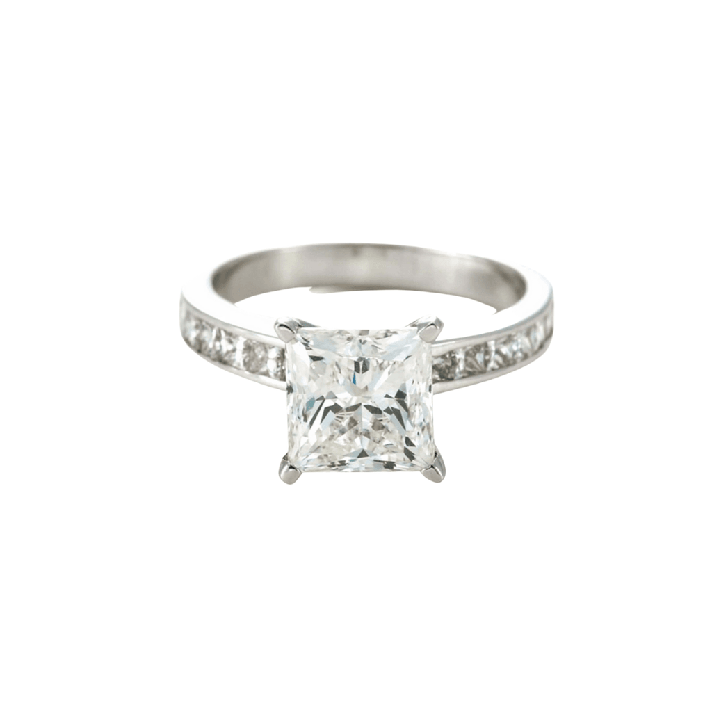 Alethea Channel-Set Diamond Engagement Ring