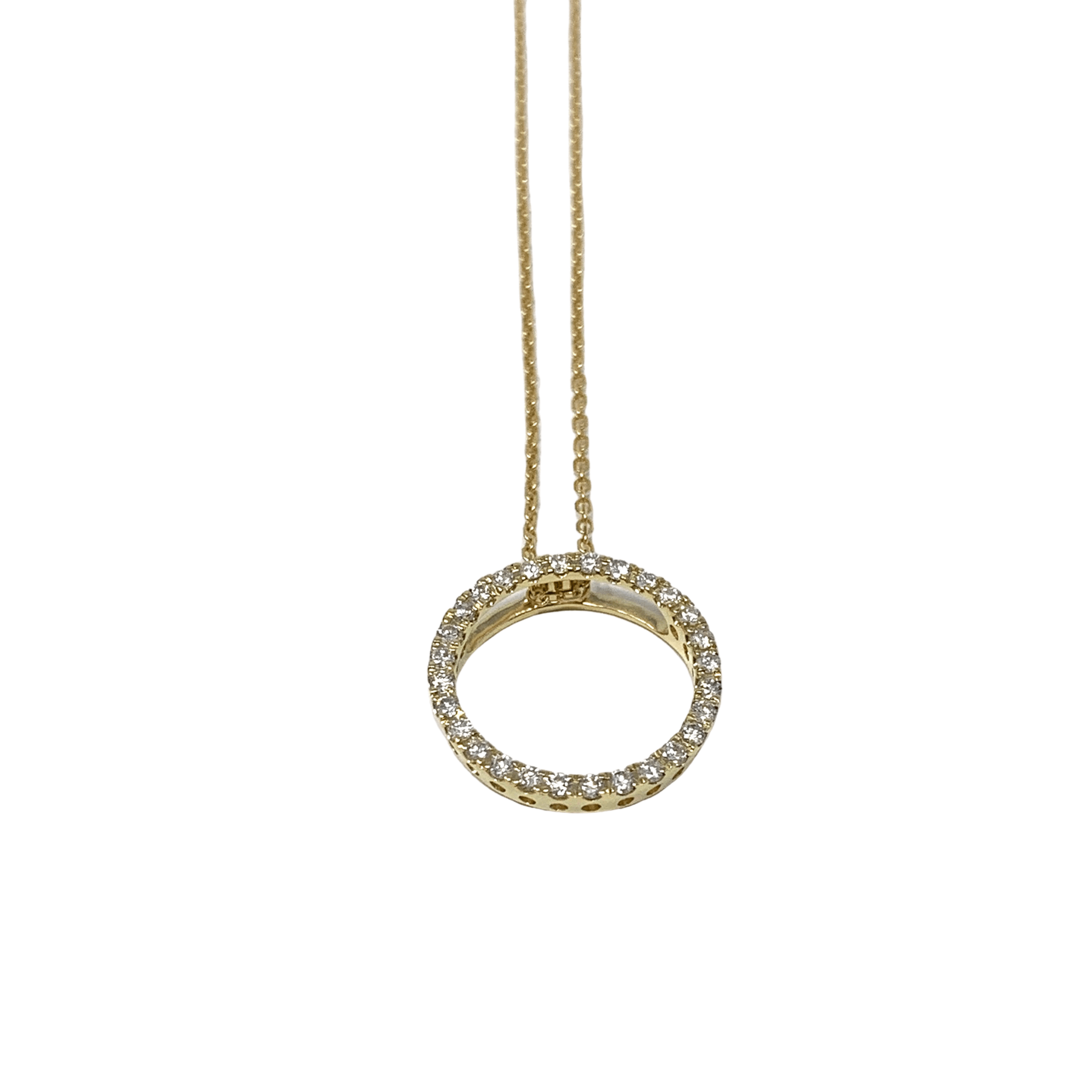 say it with diamonds circle of life necklace