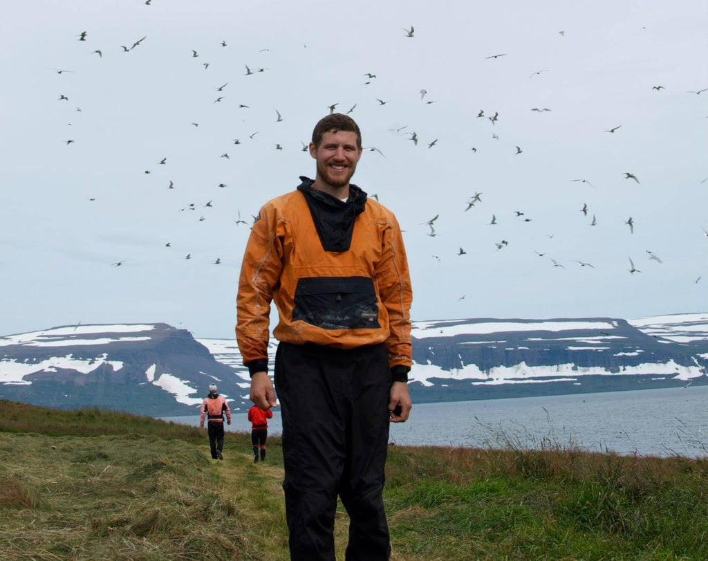 Jason wearing his Dry suit