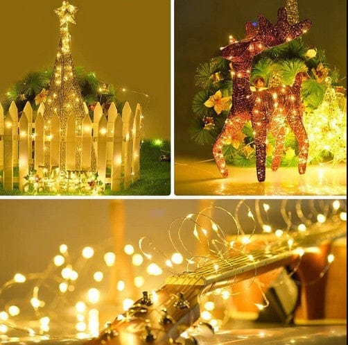 12M 100LED Fairy Rope Lights Solar Powered String Lights – Local Kiwi Deals