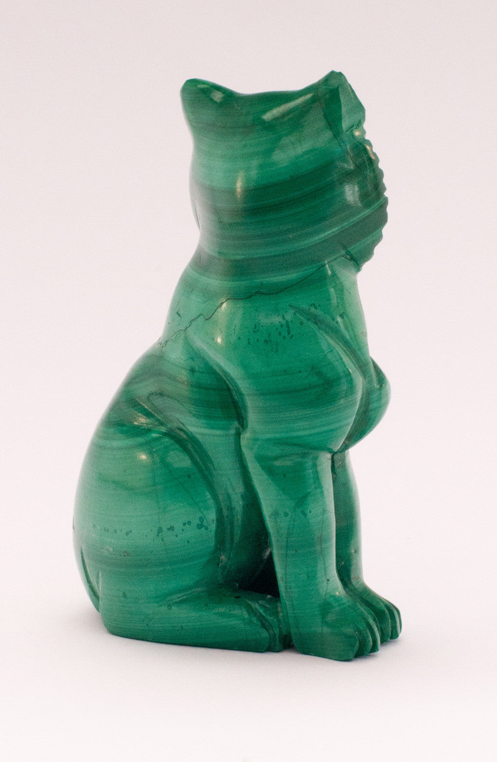 Small Cat carved in an turquoise stone – Katoomie