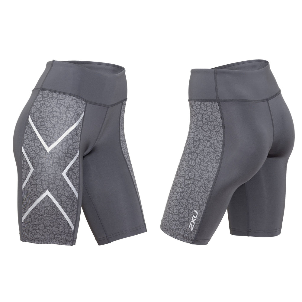 2XU WOMEN'S PTN MID-RISE COMP SHORTS- WA3845B Key Power