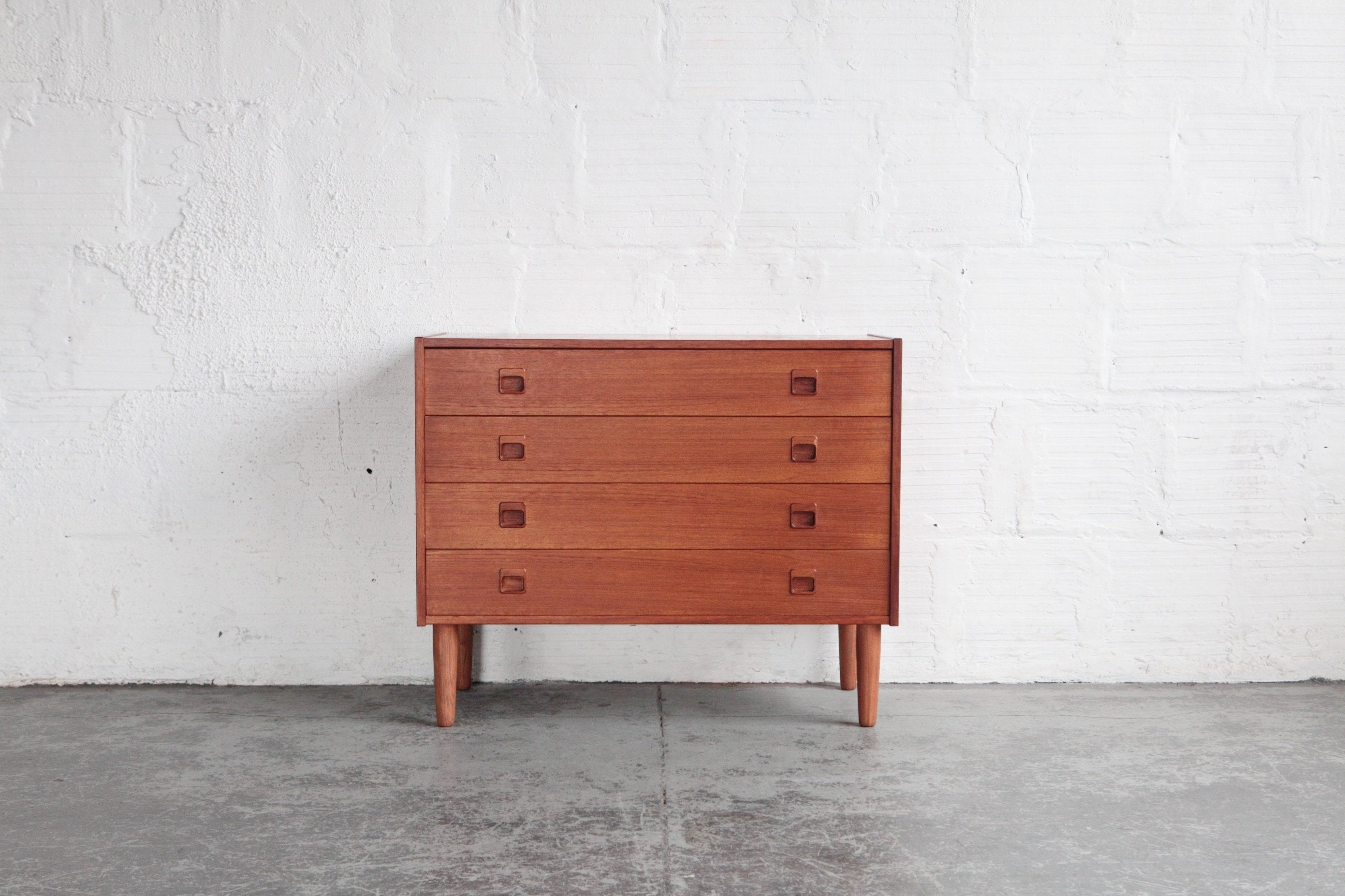 Danish Teak Lowboy Dresser The Good Mod