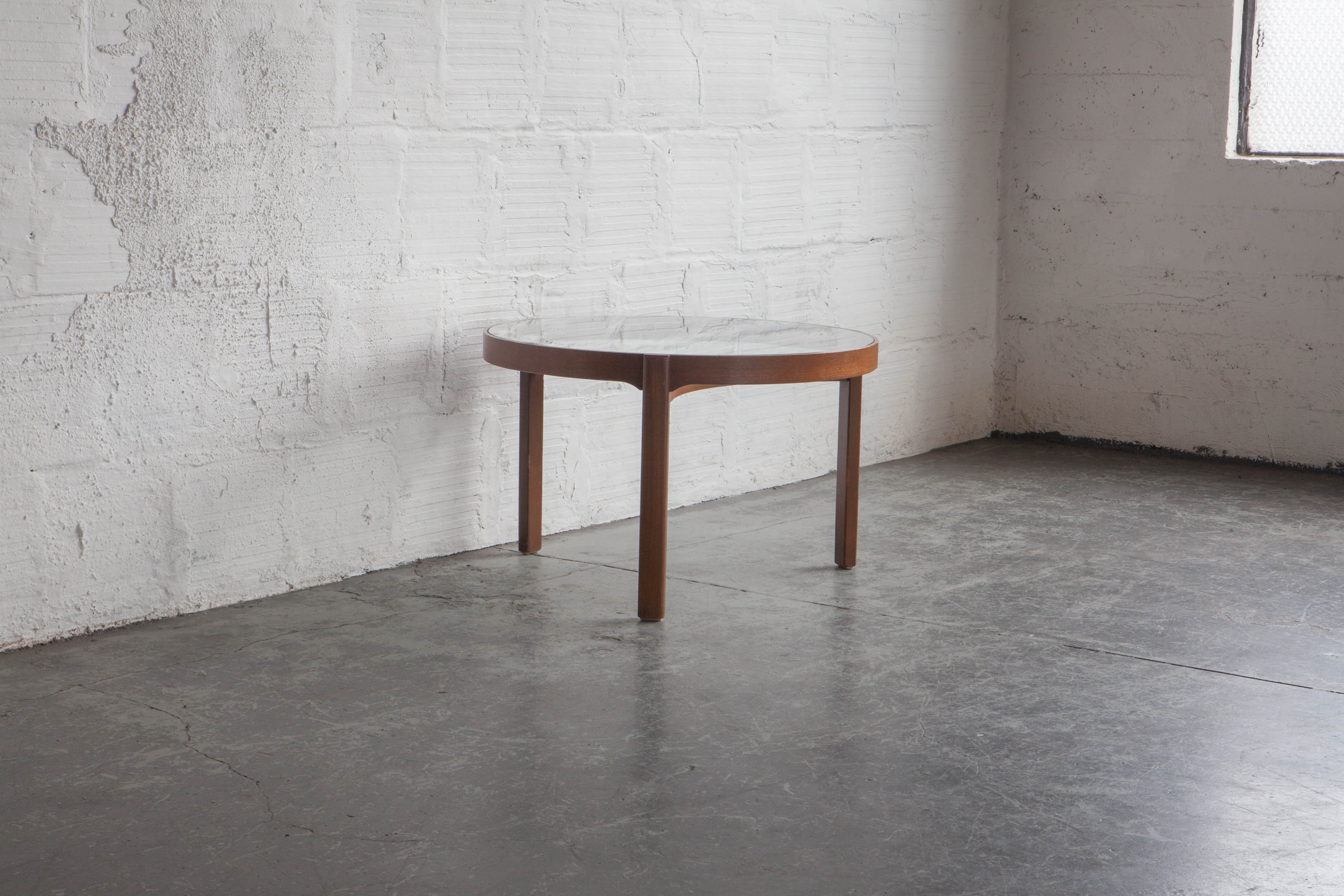 Bamboo Glass-Top Coffee Table