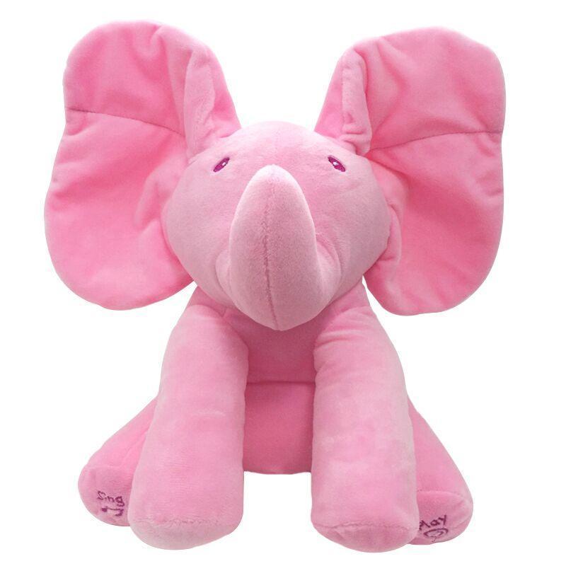 peek a boo elephant doll