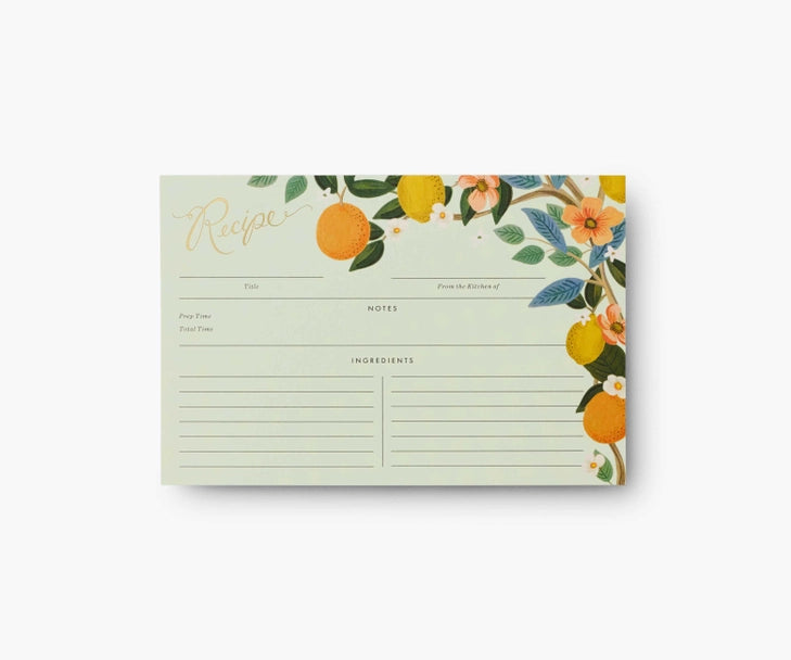 Citrus Grove Recipe Cards
