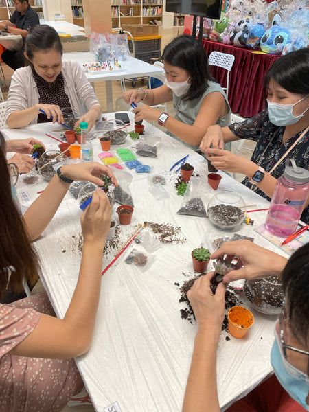 Corporate Terrarium Workshop for Marsiling Primary School