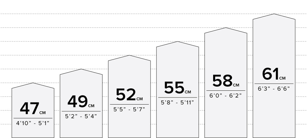 Fixed Bike Size Chart