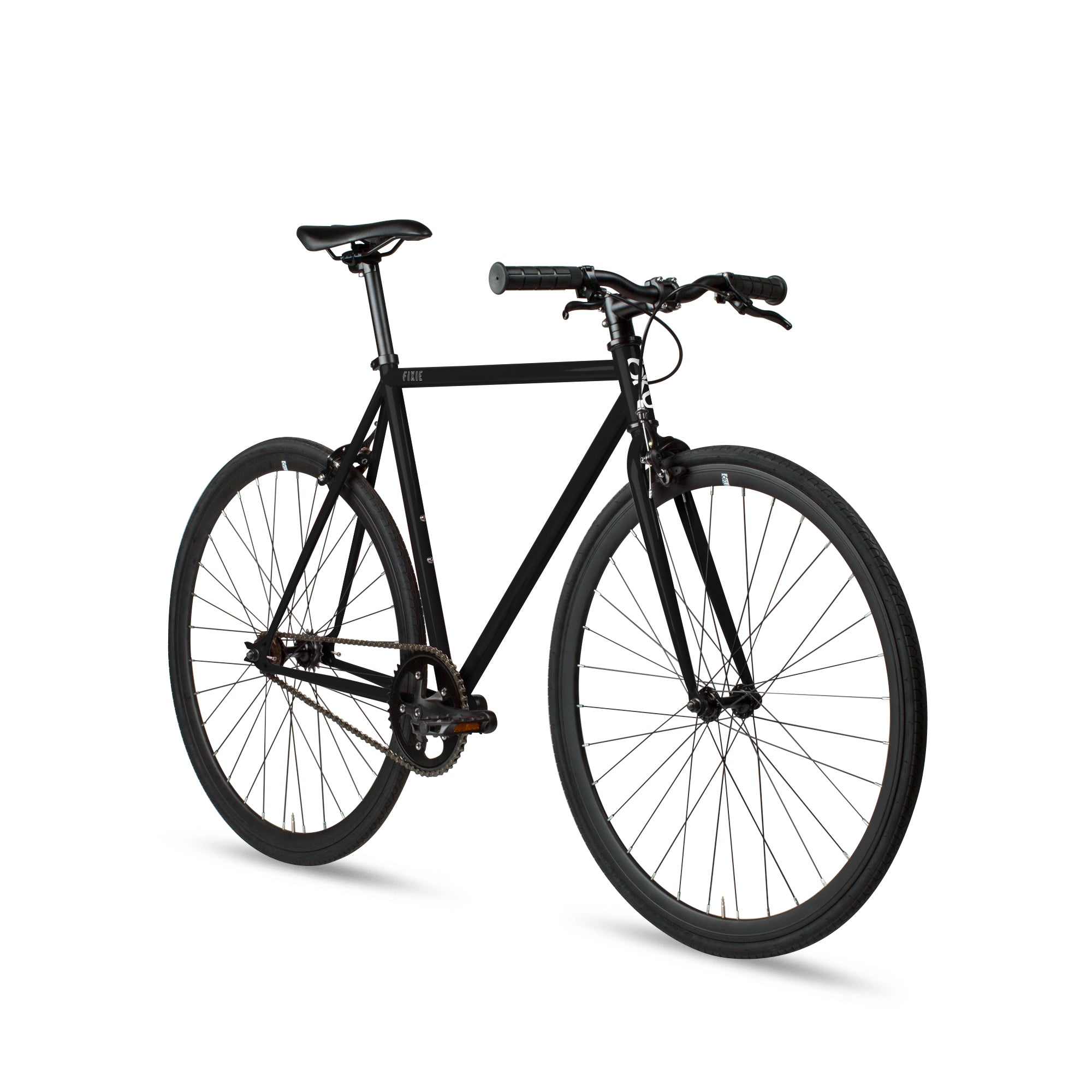 black fixed gear bike