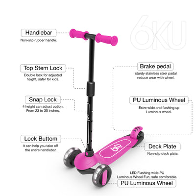 6ku kids kick scooter