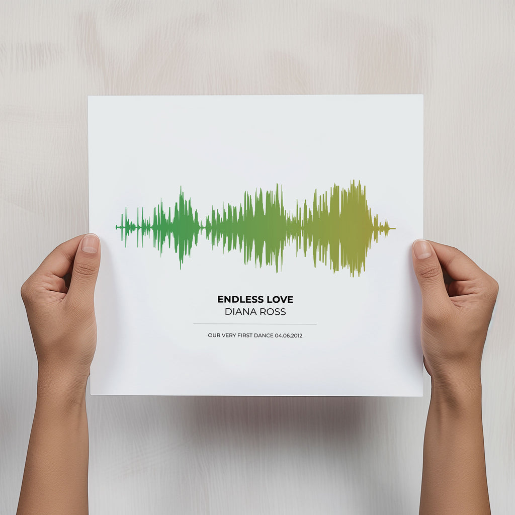 custom sound wave ready to print