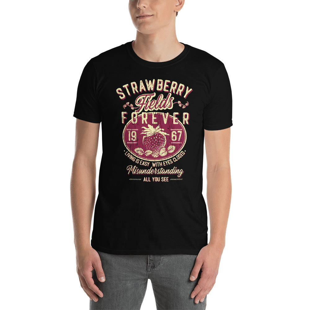 The Beatles Strawberry Fields Forever Men S T Shirt Mala Rock