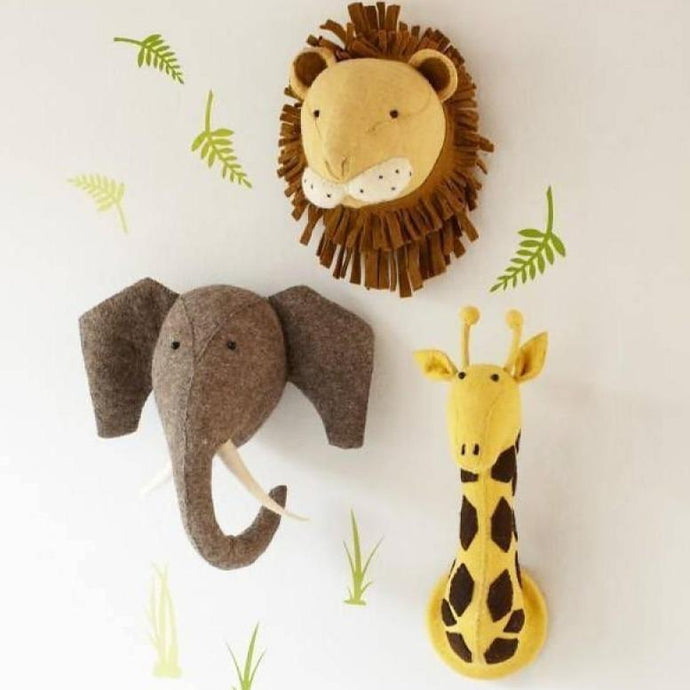 Safari Jungle Animals Sewing Kit Zoo Felt Animal DIY Crafts – momhomedecor