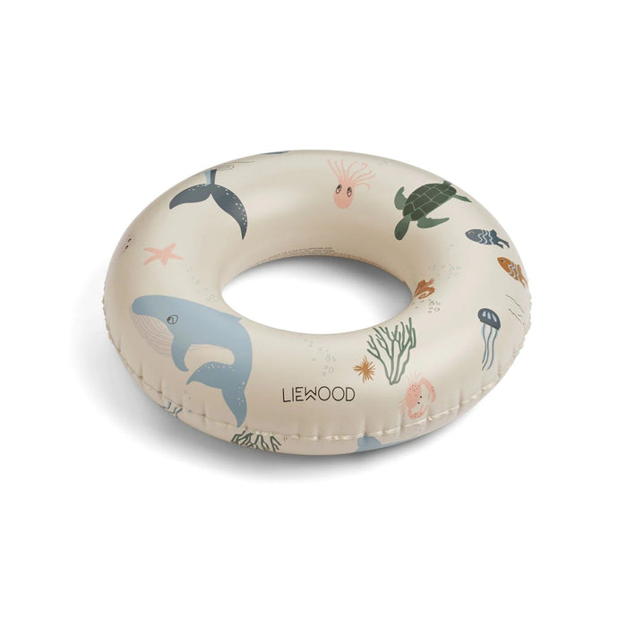 Set de plage en silicone sea creature rose Liewood - Yellow Flamingo