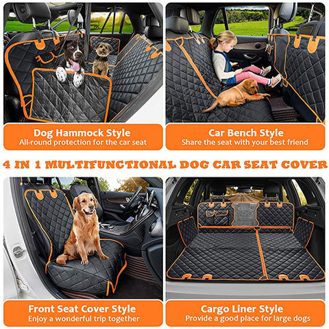 Waterproof Dog Car Seat Cover Single Seat Travel Protector Hammock Medium  Dogs