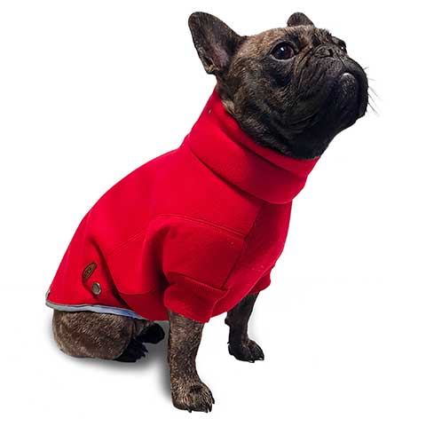 Polar fleece base layer for underneath the storm guard reflective waterproof dog coat