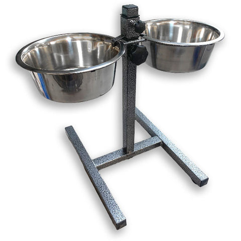 raised sighthound feeding bowl set