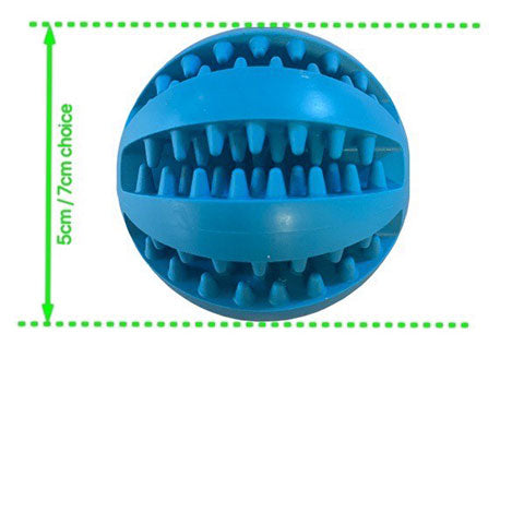 5cm molar ball - rubber dog toy with teeth