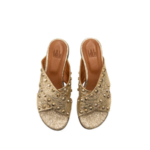 hensigt Tilbud halstørklæde 2635 - Gold Mirror – Mrs Smith Shoes