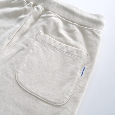 FRENCH TERRY SLIT PANTS OFF WHITE