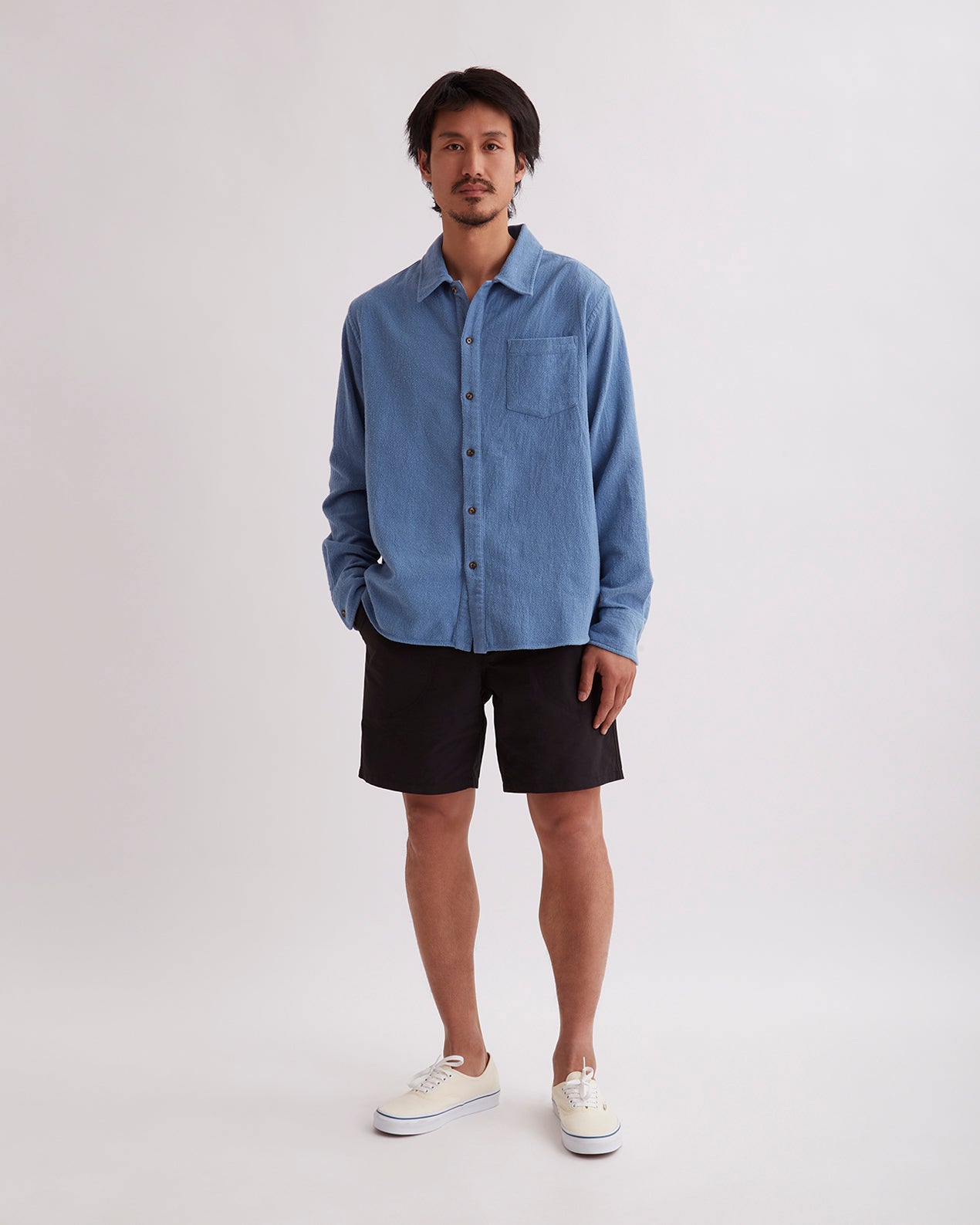 Canty Boucle Knit Short-Sleeve Shirt