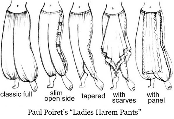 Paul Poiret's Harem Pants
