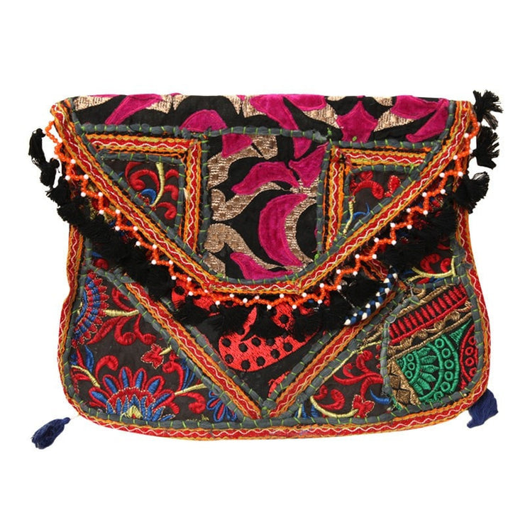 Embroidered Tassel Envelope Bag – The Hippy Clothing Co.