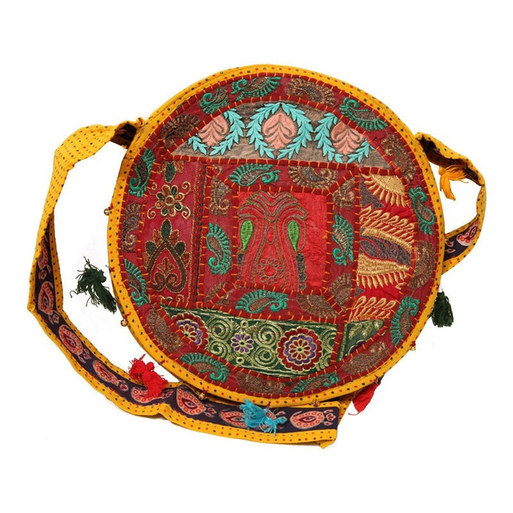 Indian Zardozi Style Embroidery Round Bag – The Hippy Clothing Co.