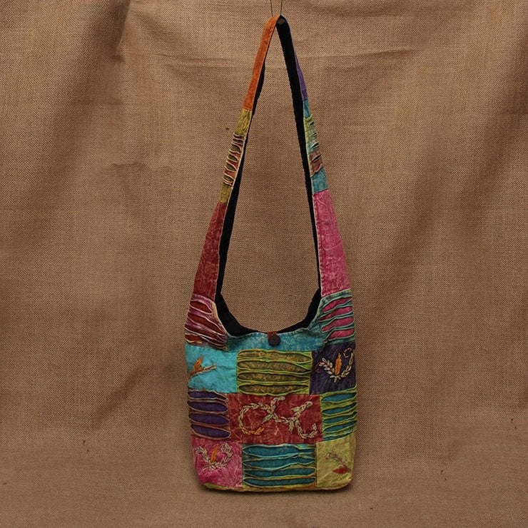 Nepalese Embroided Barley Patchwork Bag – The Hippy Clothing Co.