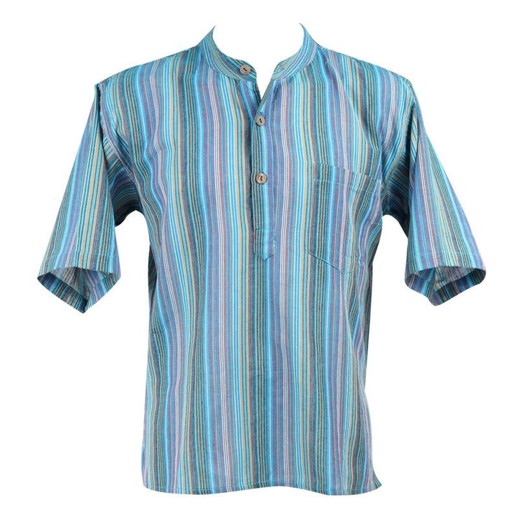 Men's Short Sleeve Grandad Shirts – The Hippy Clothing Co.